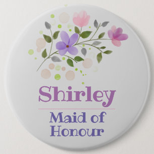 The Maid of Honour Button Badge