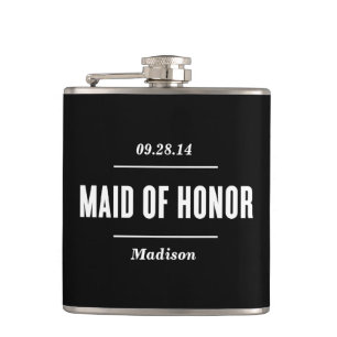 The Maid of Honour Wedding Flask