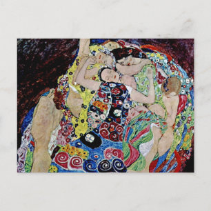 The maiden by Gustav Klimt,art nouveau,art deco,vi Postcard