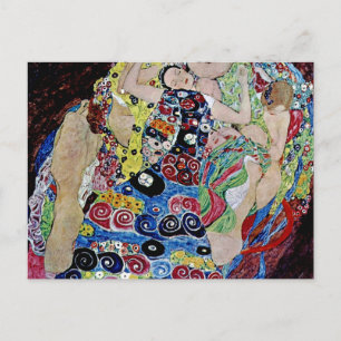 The maiden by Gustav Klimt,art nouveau,art deco,vi Postcard