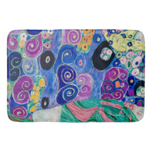 The Maiden by Gustav Klimt Bath Mat