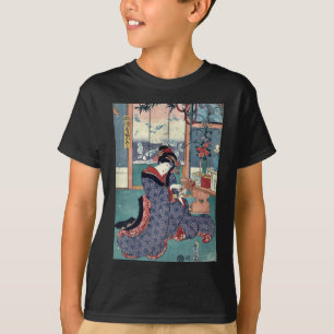 The maiden of the liquor store by Utagawa,Toyokuni T-Shirt
