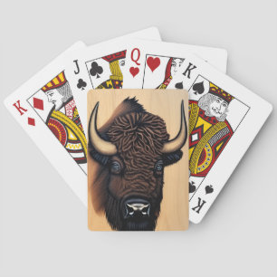 The Majestic Bison - A Symbol Of Power And Freedom Playing Cards