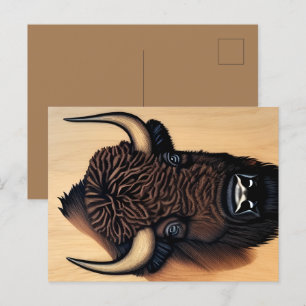 The Majestic Bison - A Symbol Of Power And Freedom Postcard