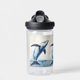 The Majestic Blue Whale Water Bottle