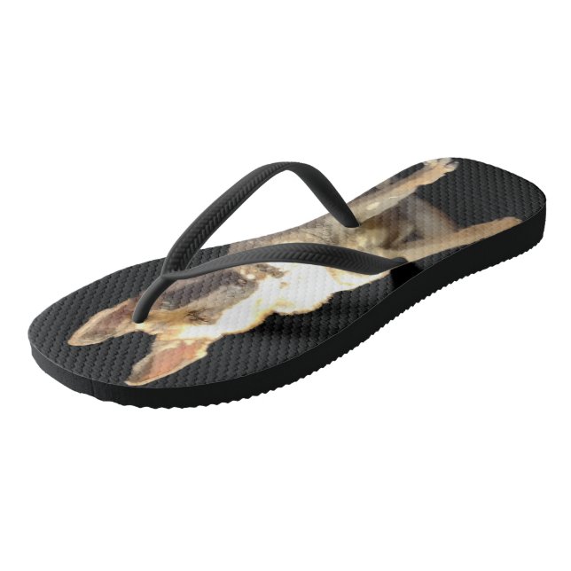 THE MAJESTIC GERMAN SHEPHERD  FLIP FLOPS (Angled)