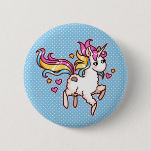 The Majestic Llamacorn 2 Inch Round Button