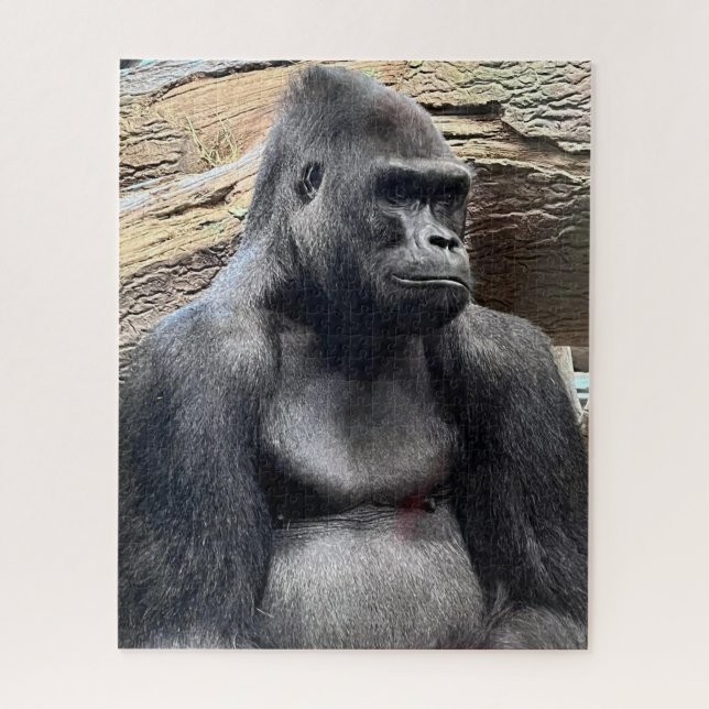 THE MAJESTIC MOUNTAIN GORILLA   JIGSAW PUZZLE (Vertical)