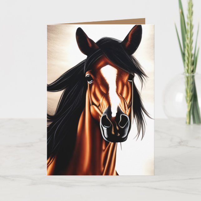 The Majestic Mustang - The Spirt Of Freedom Card (Front)