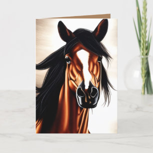 The Majestic Mustang - The Spirt Of Freedom Card