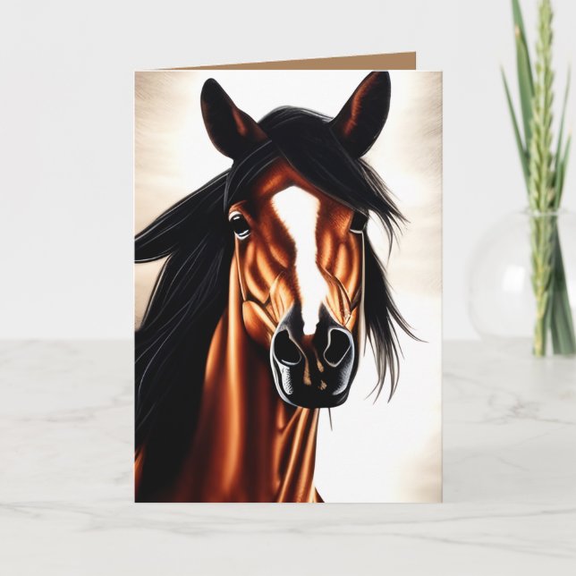 The Majestic Mustang - The Spirt Of Freedom Card (Front)