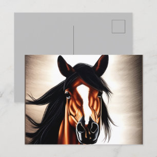 The Majestic Mustang - The Spirt Of Freedom Postcard