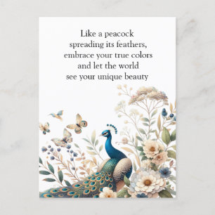 The Majestic Peacock Postcard