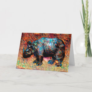 The majestic Rhinoceros Card