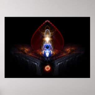 The Majesty Of Ooleion Fractal Art Composition Poster