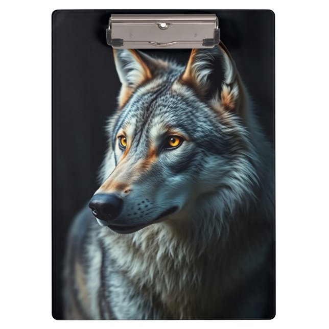 "The Majesty of the Wild: The Alpha in the Forest" Clipboard (Front)