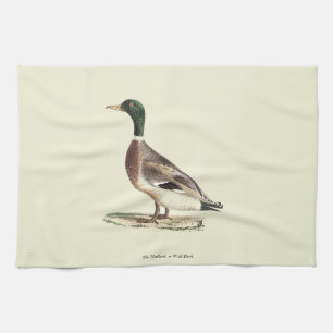 The Mallard or Wild Duck (Anas platyrhynchos) Kitchen Towel