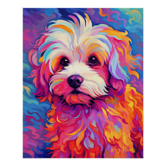 The Maltese Dog 001 - Zetton Ziana Poster