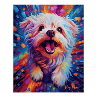 The Maltese Dog 005 - Zetton Ziana Poster