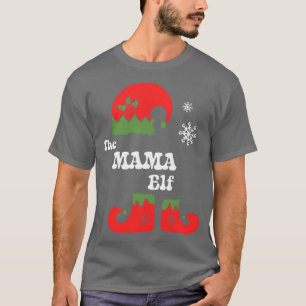 The Mama Elf Christmas Elf Tee Family Matching Gif