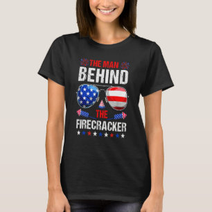 The Man Behind The Firecracker Fireworks Sunglasse T-Shirt
