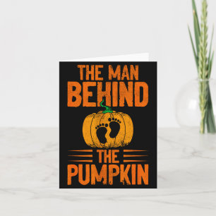The Man Behind The Pumpkin  Card