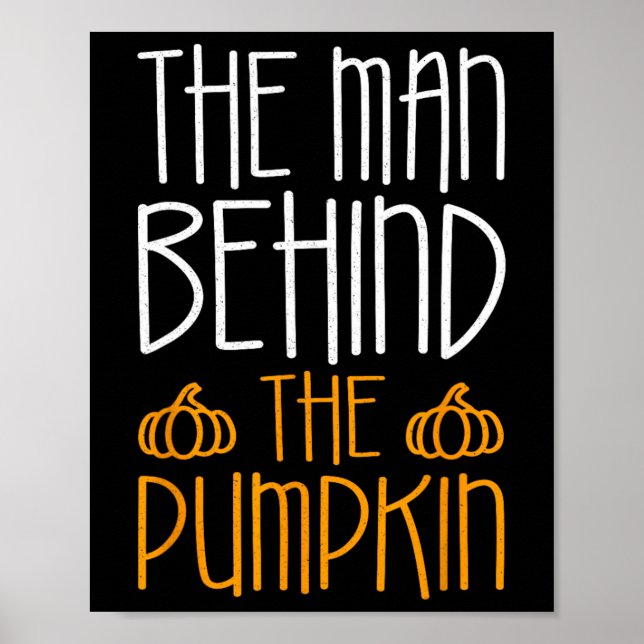 The Man Behind The Pumpkin  Fall Season  Poster (Front)