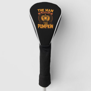 The Man Behind The Pumpkin Halloween Golf Head Cover