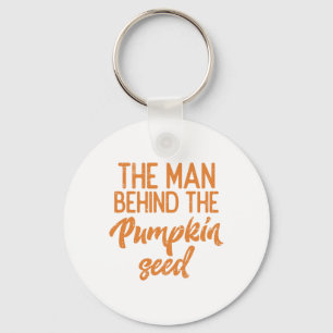 The Man Behind The Pumpkin Seed Halloween Pregnanc Keychain