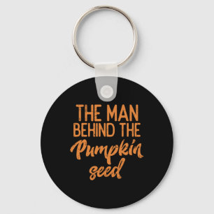 The Man Behind The Pumpkin Seed Halloween Pregnanc Keychain