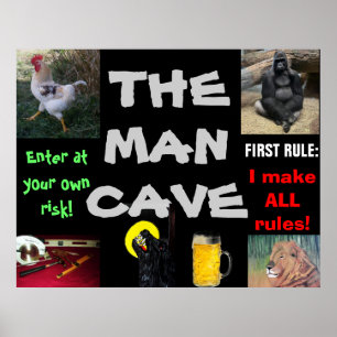 THE MAN CAVE POSTER