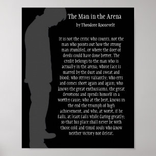 The Man in the Arena Poster