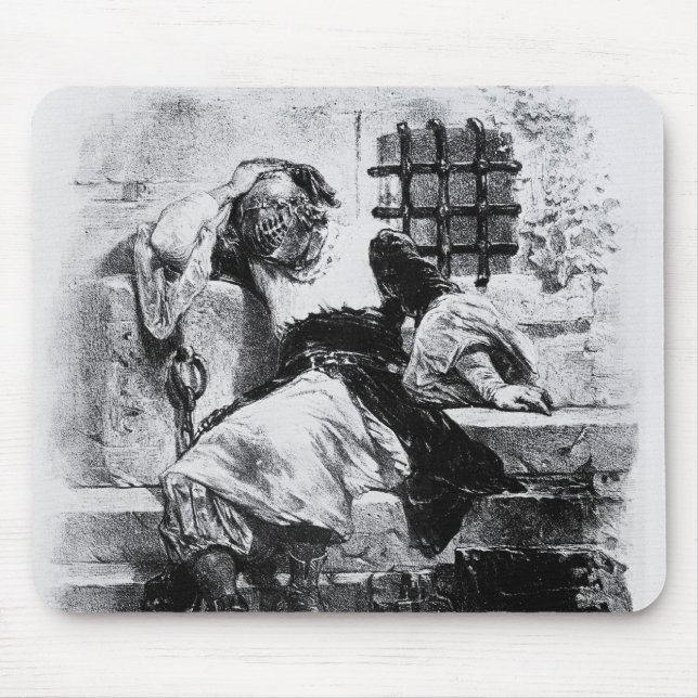 The Man in the Iron Mask in his Prison Mouse Pad (Front)