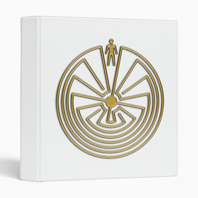 The Man in the Maze - gold Binder (Front/Spine)