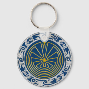 The Man in the Maze - Ornament gold silver Keychain