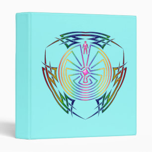 The Man in the Maze - Tribal Tattoo colored Binder