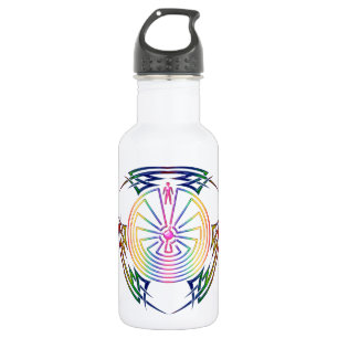The Man in the Maze - Tribal Tattoo coloured 532 Ml Water Bottle