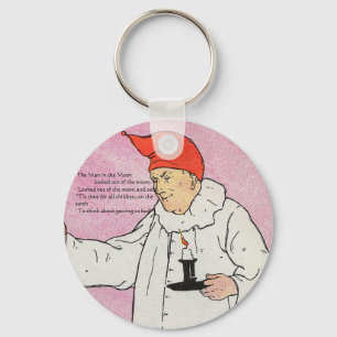 The Man in the Moon Mother Goose Nursery Rhyme Keychain