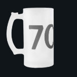 The man myth legend beer mug for 70th Birthday men<br><div class="desc">The man myth legend beer mug for 70th Birthday men. Personalizable age number Funny Birthday gift idea for seventy year old. Surprise your over the hill dad,  uncle,  brother,  husband,  grandpa etc. Age specific humour for 60 year old. Seventieth Bday party present idea.</div>
