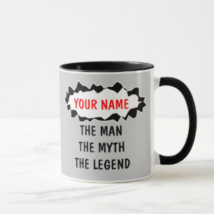 The man myth legend coffee mugs   Personalizable