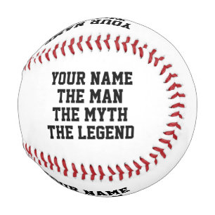The man myth legend custom name funny baseball