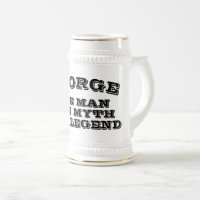 The man myth legend funny beer stein for men