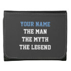 The man myth legend wallets for men | Personalize