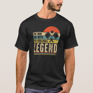 The Man Myth Pickleball Legend  Player Paddle Grap T-Shirt