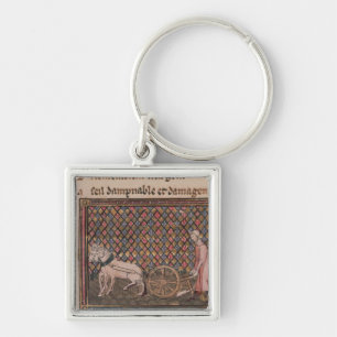 The Man Obliged to Work for a Living Keychain