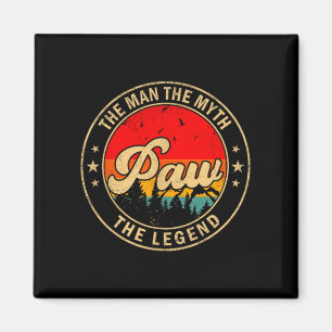 The Man Paw Myth Legend Vintage Retro Magnet