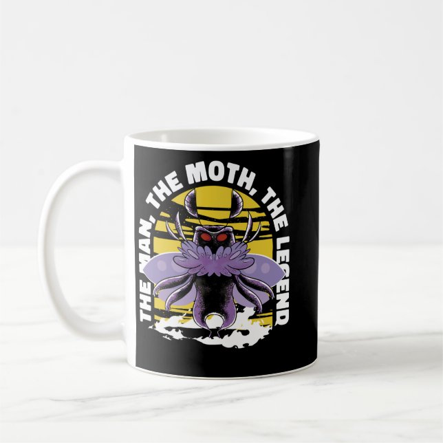 The Man The Moth The Legend Mothman Coffee Mug (Left)