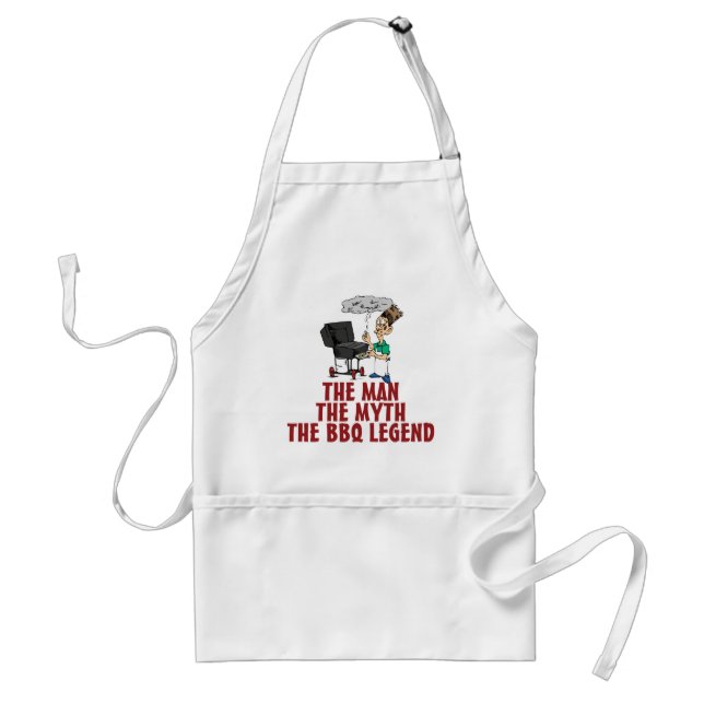 The Man, The Myth, The BBQ Legend Standard Apron (Front)