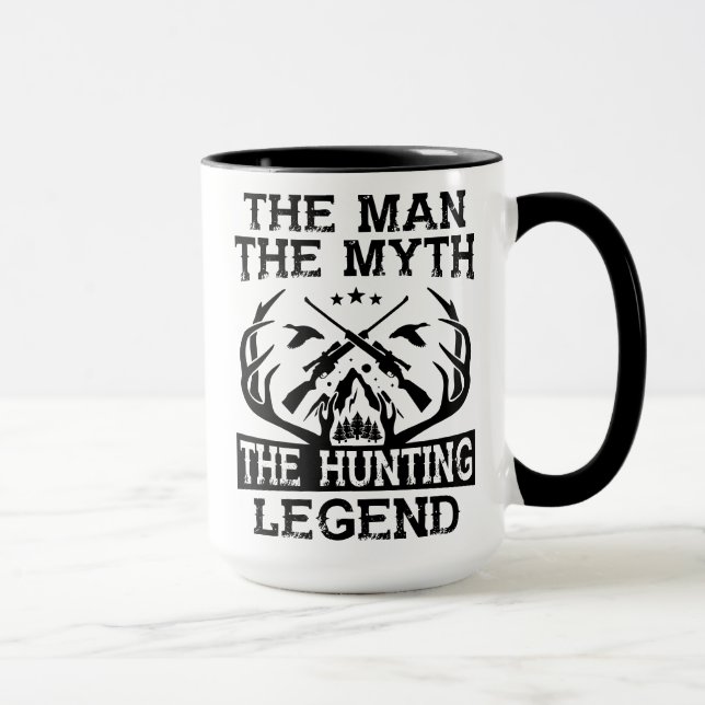 The Man The Myth The Hunting Legend - Camp Mug (Right)