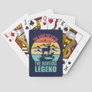 The Man - The Myth - The Hunting Legend Playing Cards